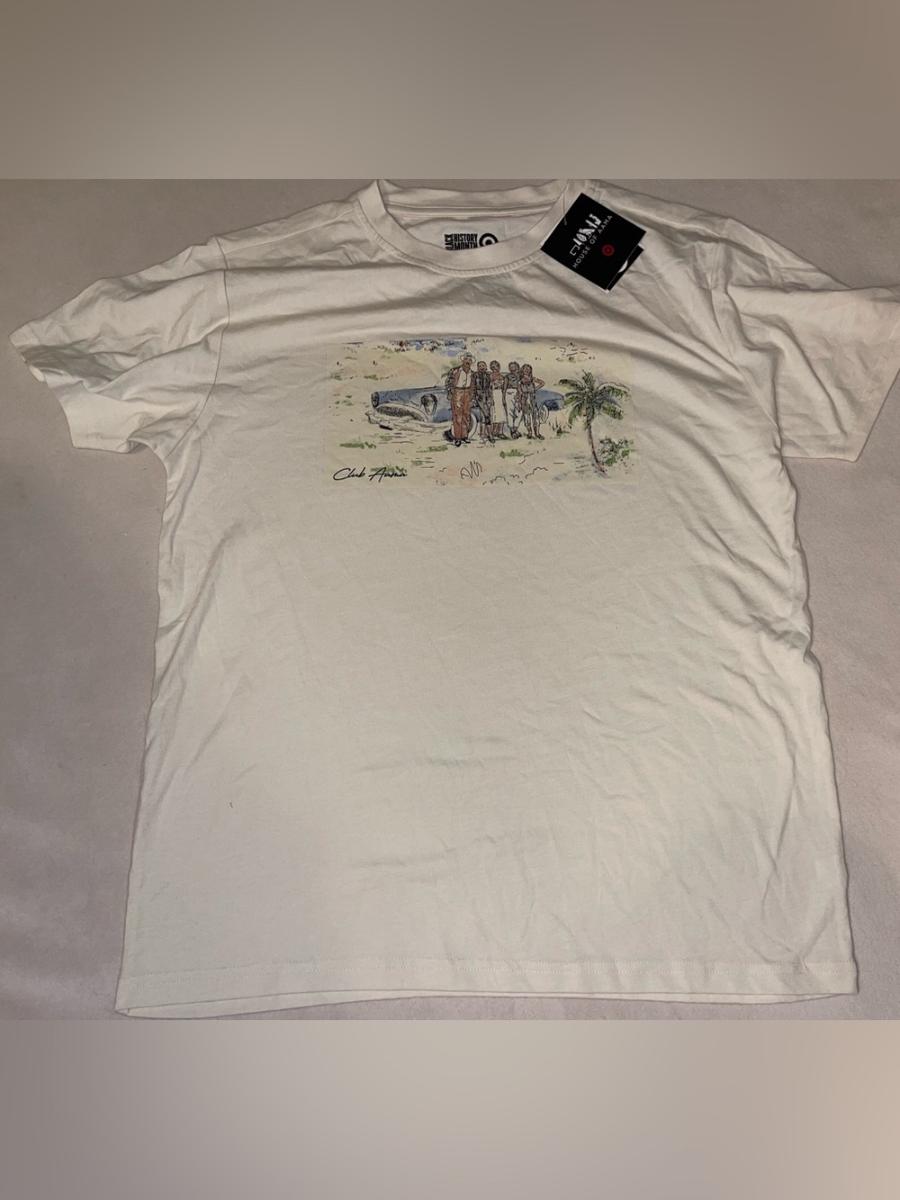 Club Africa White Short-Sleeve Graphic Tee